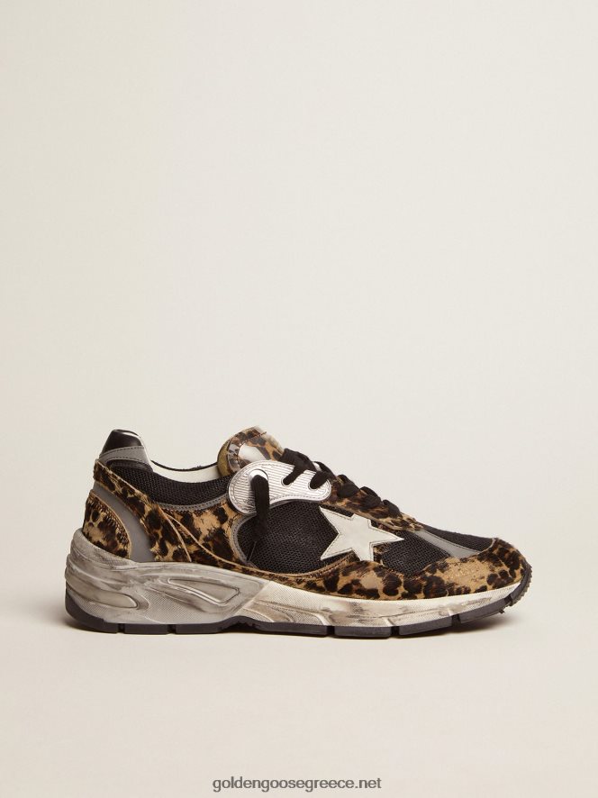 γυναίκες sneakers dad-star σε δέρμα πόνυ με στάμπα λεοπάρGolden Goose 264N2R89