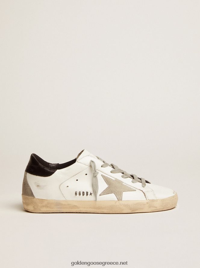 γυναίκες sneakers super-star με μαύρη φτέρνα και μεταλλικά καρφιά γράμματαGolden Goose 264N2R10