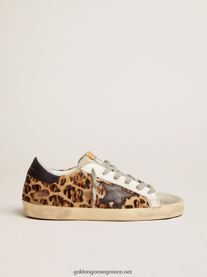 γυναίκες sneakers super-star από δέρμα λεοπάρGolden Goose 264N2R272