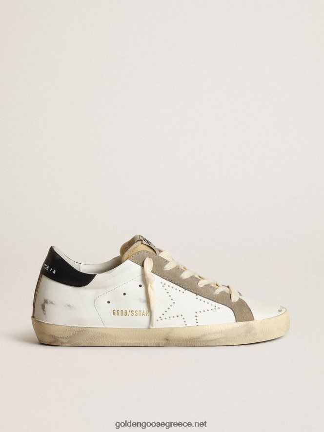 γυναίκες sneakers super-star με διάτρητο αστέρι και γυαλιστερό midnight-blue δερμάτινο τακούνιGolden Goose 264N2R1