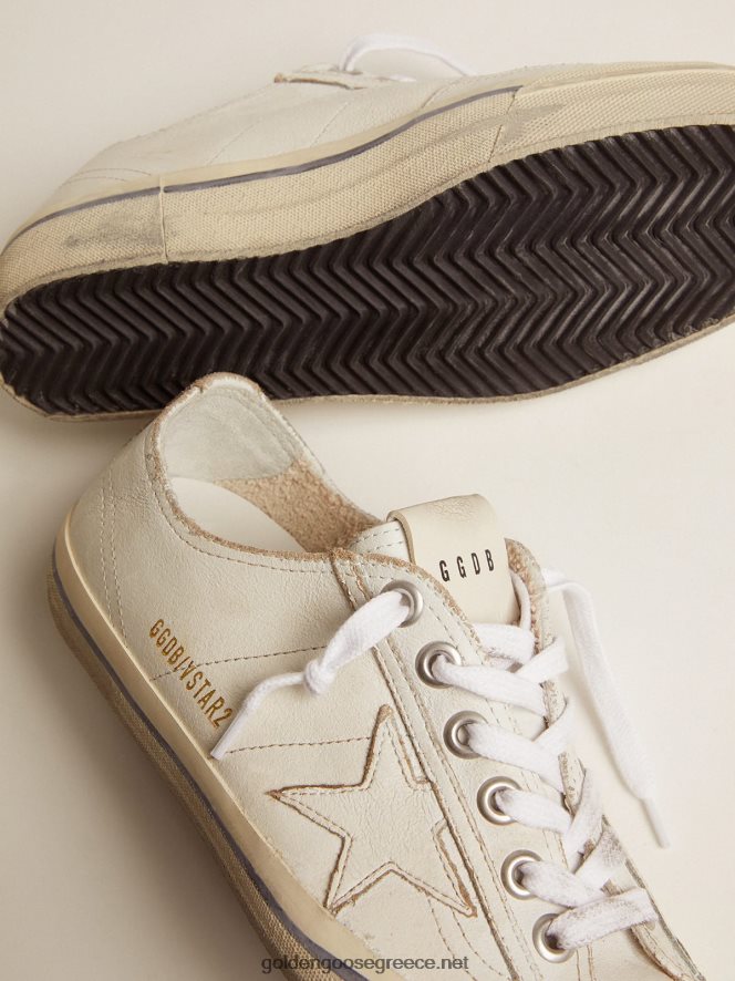 γυναίκες sneakers v-star από vintage δέρμαGolden Goose 264N2R115