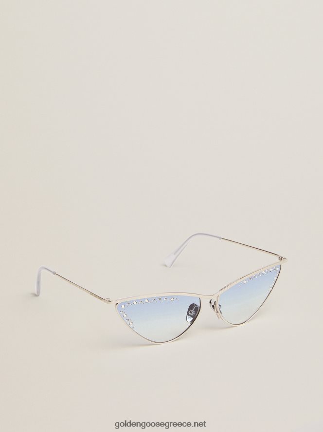γυναίκες σκελετό cat eye-style scarlett με ασημί σκελετό και κρύσταλλαGolden Goose 264N2R312