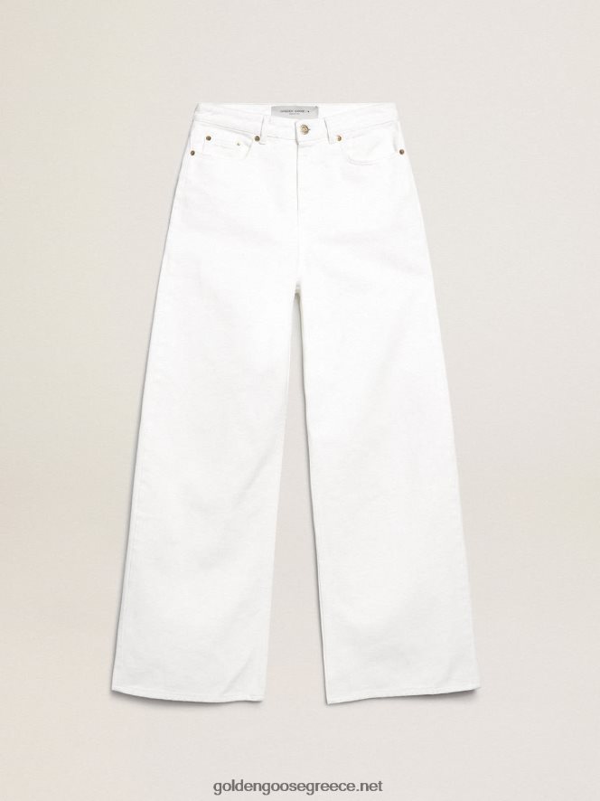 γυναίκες φαρδύ τζιν σε λευκό ταύρο τζινGolden Goose 264N2R1042