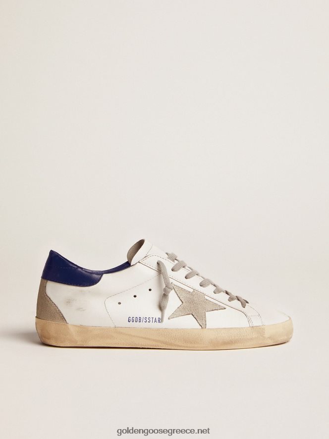 άνδρες sneakers super-star με σουέντ αστέρι και μπλε καρτέλα τακούνιGolden Goose 264N2R502