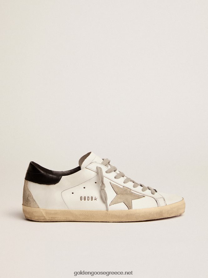 άνδρες sneakers super-star με μαύρη φτέρνα και μεταλλικά καρφιά γράμματαGolden Goose 264N2R581