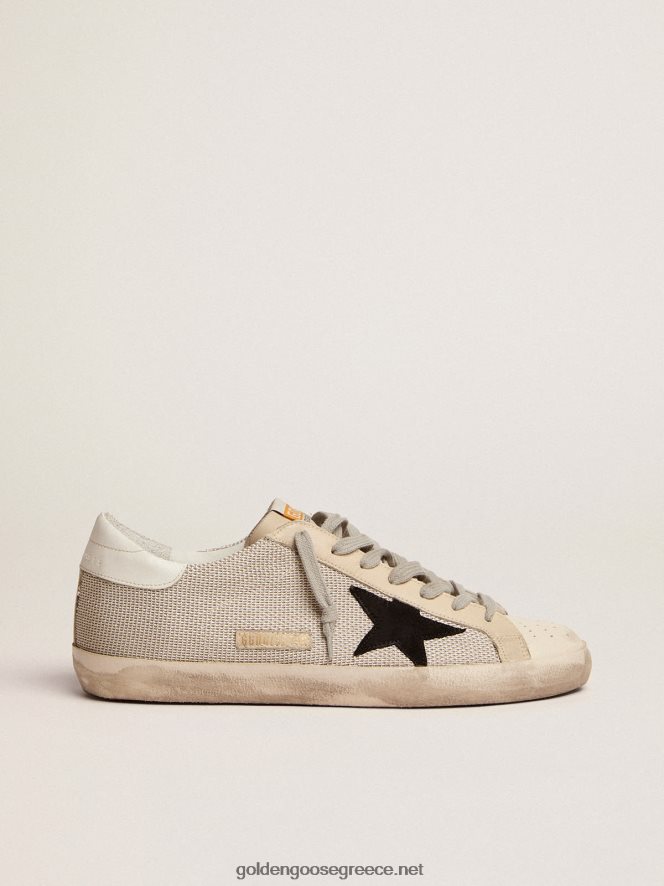 άνδρες sneakers super-star από δέρμα με διχτυωτό ένθετοGolden Goose 264N2R585