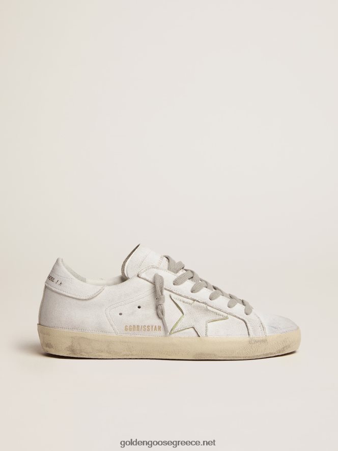 άνδρες super-star dream maker sneakers σε λευκό χρώμα με ανάποδη κατασκευή και κρυμμένες πολύχρωμες λεπτομέρειεςGolden Goose 264N2R552