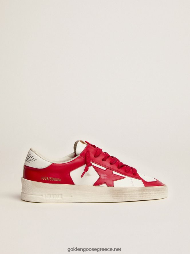άνδρες sneakers stardan σε κόκκινο και λευκό δέρμαGolden Goose 264N2R586