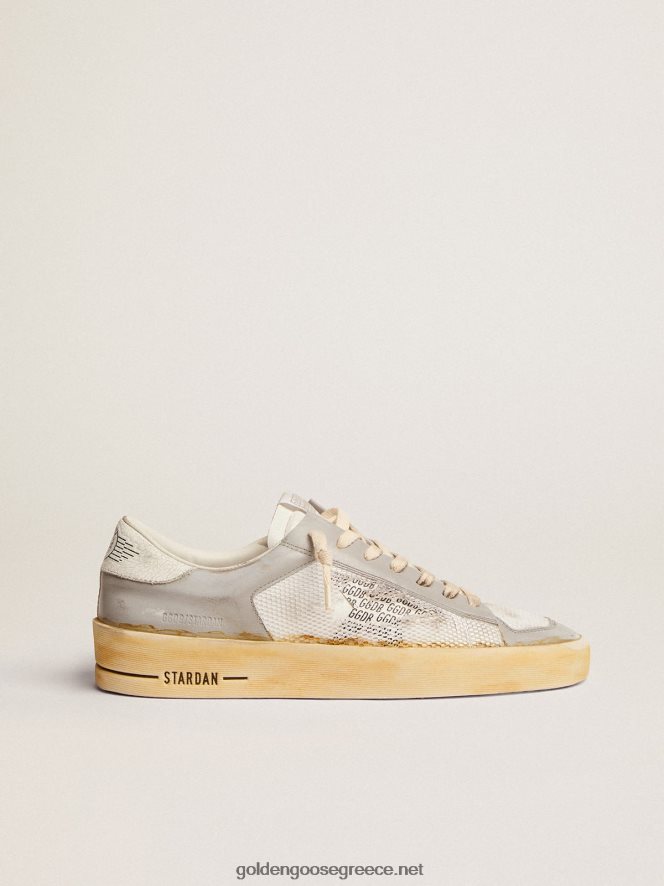 άνδρες sneakers stardan με λευκό δερμάτινο αστέρι με στάμπα ggdb και λευκό δερμάτινο τακούνι καρτέλαGolden Goose 264N2R573