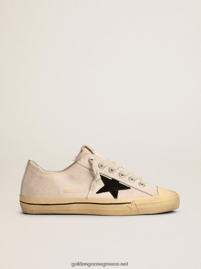 άνδρες sneakers v-star ltd με μαύρο σουέντ αστέρι και κεντημένα γράμματαGolden Goose 264N2R562